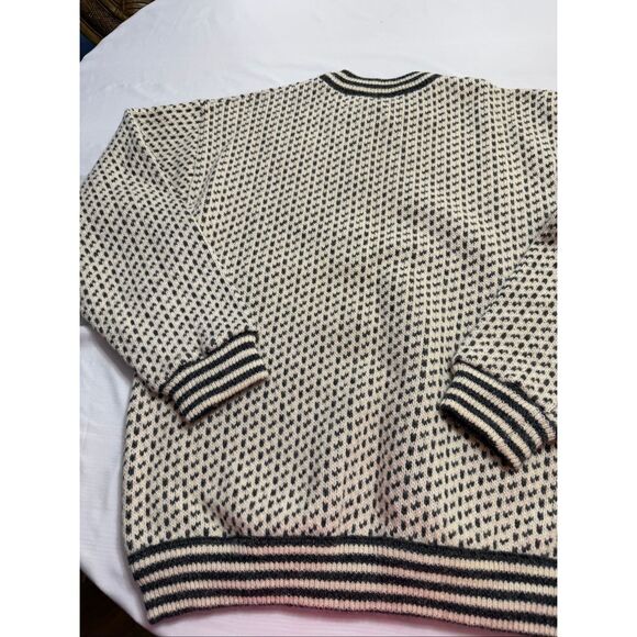 L.L. Bean Vintage Norway Birdseye Heavy Fisherman Sweater Men’s Size Large Tall - Picture 15 of 16